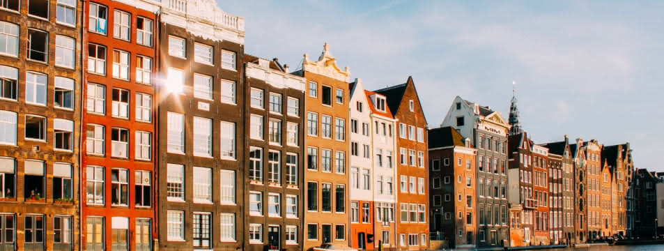 amsterdam's famous canals and bridges during the amsterdam free walking tour
