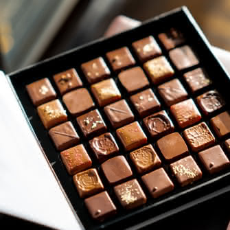 box of belgian chocolate