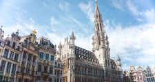 punto de encuentro del free tour de bruselas en la grand place delante del ayuntamiento