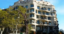 casa mila as seen during the gaudi and modernism tour in barcelona