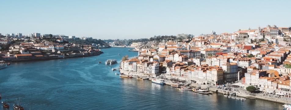 Views over the Douro River in Porto